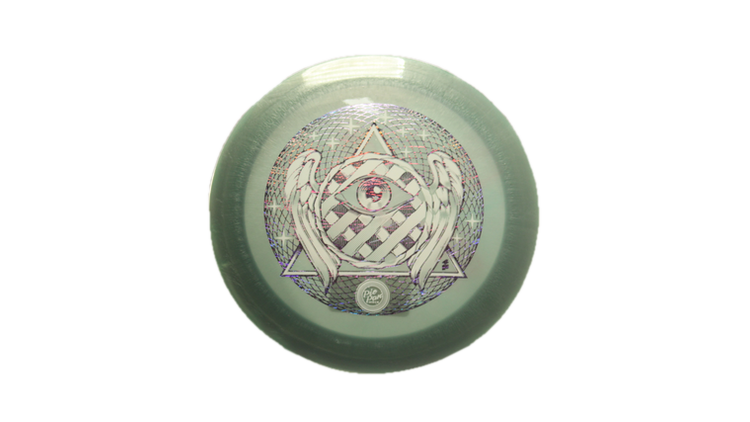 Pie Pan Discs All Seeing π Eye Cherry Spire Distance Driver Front View