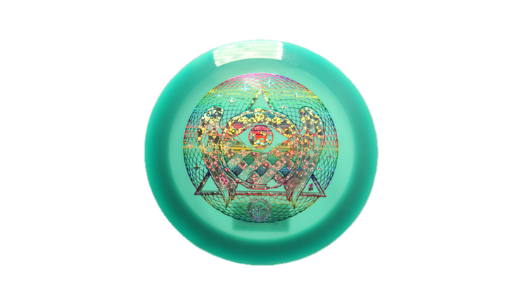 Pie Pan Discs All Seeing π Eye Cherry Spire Distance Driver Front View