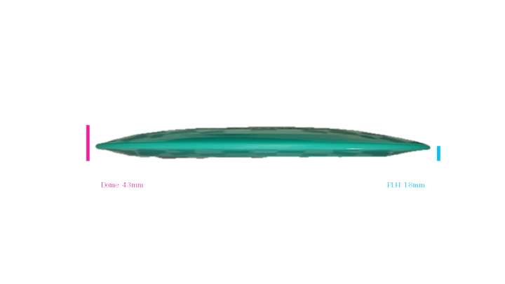 Pie Pan Discs All Seeing π Eye Cherry Spire Distance Driver Profile View