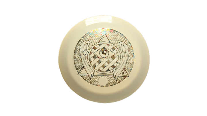 Pie Pan Discs All Seeing π Eye Cherry Spire Distance Driver Front View