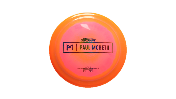 Discraft Prototype Paul McBeth Ares Distance Driver Front View