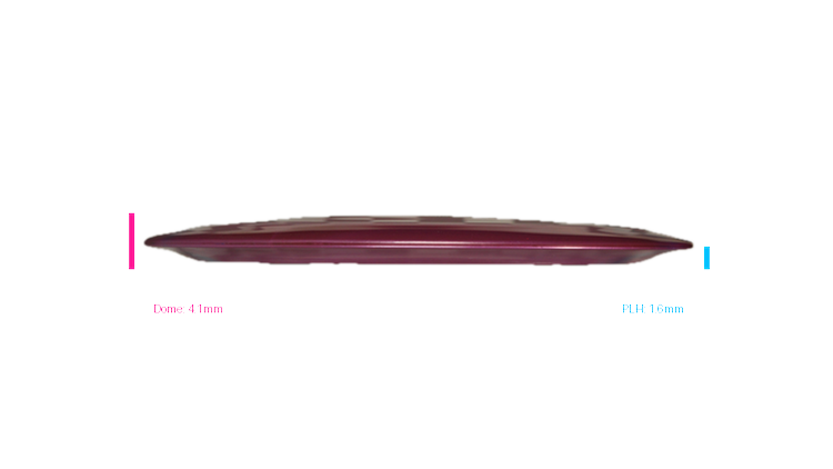 Discraft 2026 Luke Taylor Tour Series TItanium Force Distance Driver Profile View