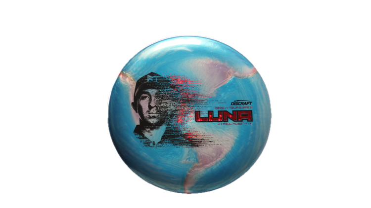 Discraft 2026 Paul McBeth Tour Series TItanium Luna Putter Front View