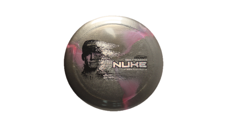 Discraft 2026 Ezra Aderhold Tour Series TItanium Nuke Distance Driver Front View
