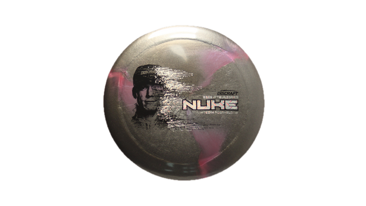 Discraft 2026 Ezra Aderhold Tour Series TItanium Nuke Distance Driver Front View