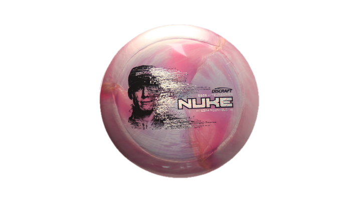 Discraft 2026 Ezra Aderhold Tour Series TItanium Nuke Distance Driver Front View