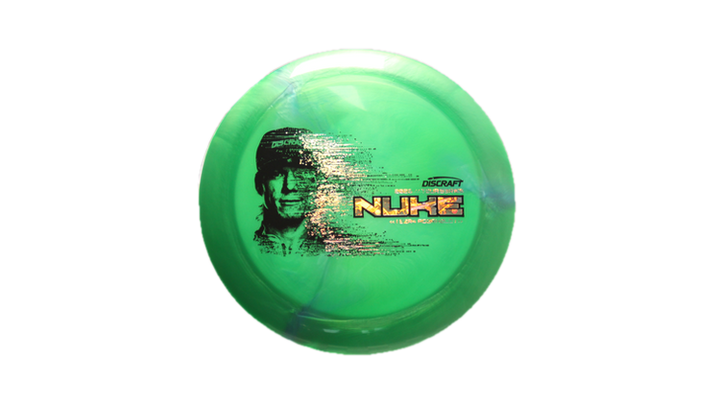 Discraft 2026 Ezra Aderhold Tour Series TItanium Nuke Distance Driver Front View