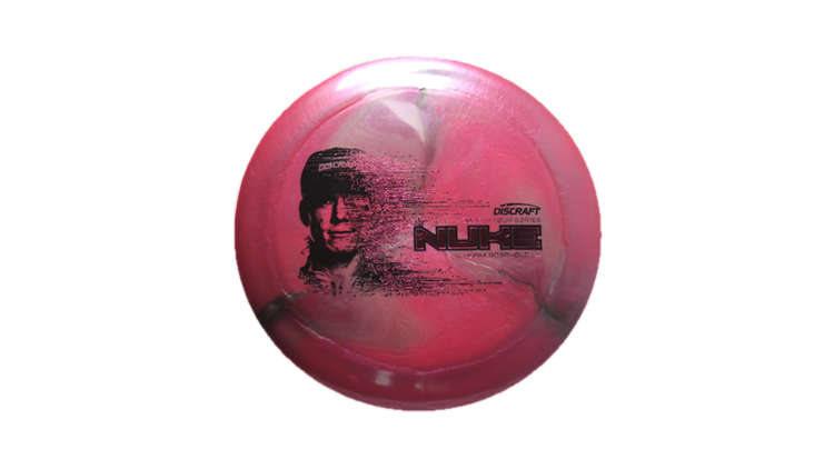 Discraft 2026 Ezra Aderhold Tour Series TItanium Nuke Distance Driver Front View