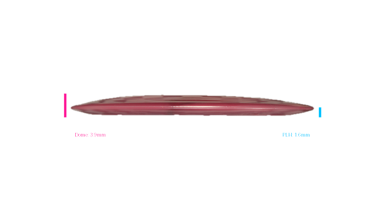 Discraft 2026 Valerie Mandujano Series TItanium Scorch Distance Driver Profile View
