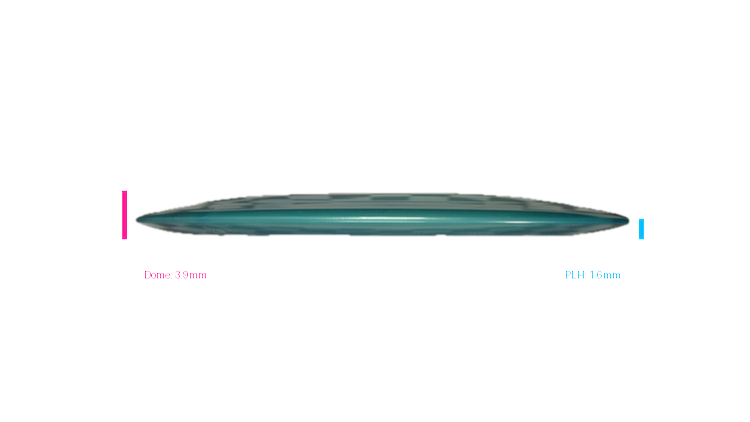 Discraft 2026 Valerie Mandujano Series TItanium Scorch Distance Driver Profile View