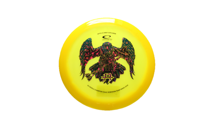 Latitude 64 2026 Isaac Robinson Team Series Opto-X Orbit Explorer Fairway Driver Front View