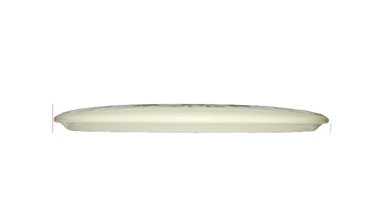 Westside Discs Runo DyeMax Tournament Warship Midrange Profile View