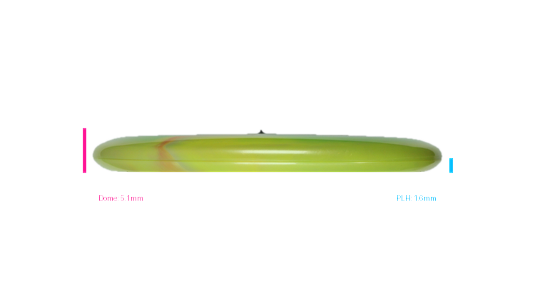 Discraft 2026 Paul McBeth Tour Series TItanium Luna Putter Profile View