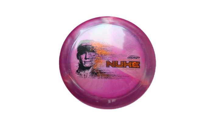 Discraft 2026 Ezra Aderhold Tour Series TItanium Nuke Distance Driver Front View