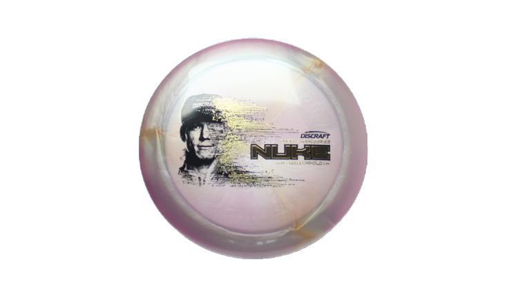 Discraft 2026 Ezra Aderhold Tour Series TItanium Nuke Distance Driver Front View