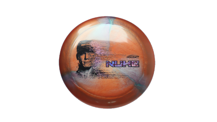 Discraft 2026 Ezra Aderhold Tour Series TItanium Nuke Distance Driver Front View