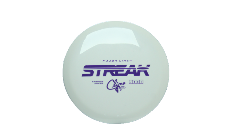 Climo Disc Golf Major Line Streak Fairway Driver Front View