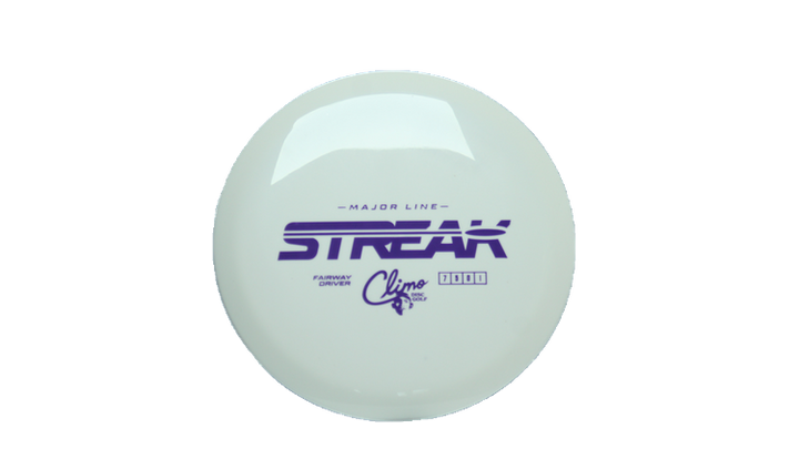 Climo Disc Golf Major Line Streak Fairway Driver Front View