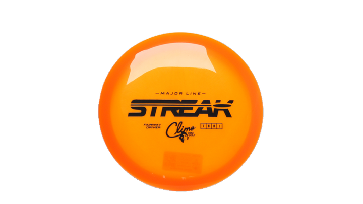 Climo Disc Golf Major Line Streak Fairway Driver Front View