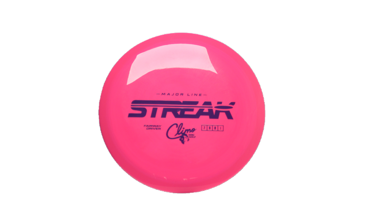 Climo Disc Golf Major Line Streak Fairway Driver Front View