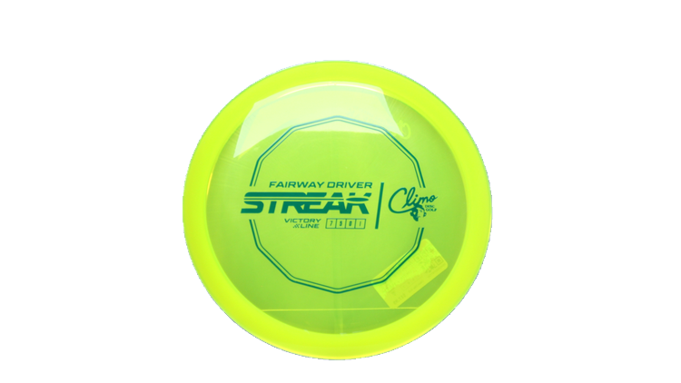 Climo Disc Golf Victory Line Streak Fairway Driver Front View