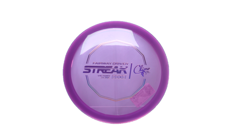 Climo Disc Golf Victory Line Streak Fairway Driver Front View