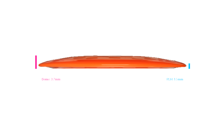 Latitude 64 Royal Clear Grace Distance Driver Profile View