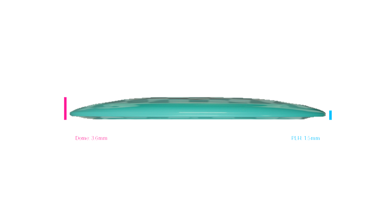 Latitude 64 Royal Clear Grace Distance Driver Profile View