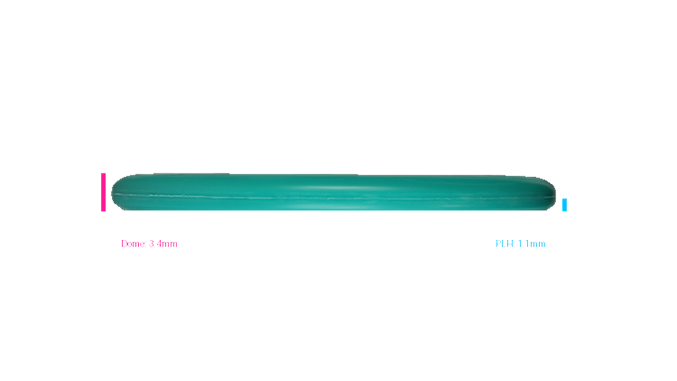 Discmania Gannon Buhr Huk Lab Collaboration Flex 3 D-Line P2X Putter Profile View