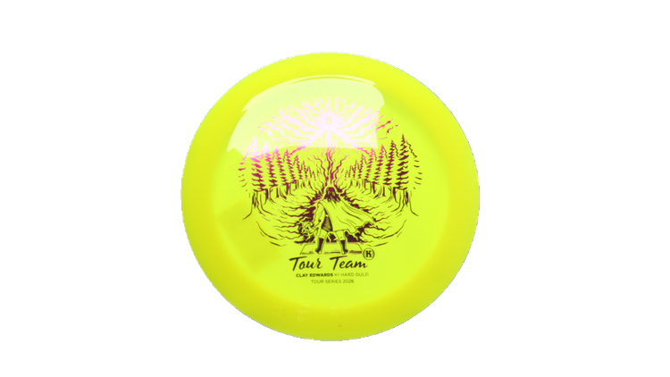 Kastaplast 2026 Clay Edwards Tour Series K1 Hard Guld Distance Driver Front View