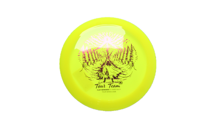 Kastaplast 2026 Clay Edwards Tour Series K1 Hard Guld Distance Driver Front View