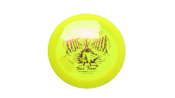 Kastaplast 2026 Clay Edwards Tour Series K1 Hard Guld Distance Driver Front View