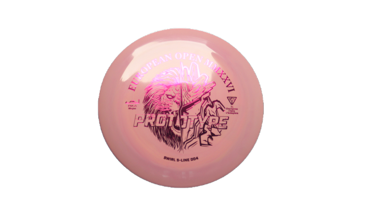 Discmania 2026 European Open Prototype Swirl S-Line DD4 Distance Driver Front View