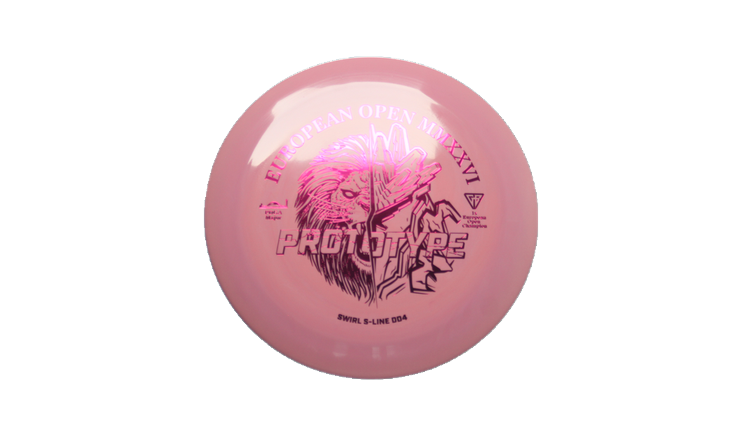 Discmania 2026 European Open Prototype Swirl S-Line DD4 Distance Driver Front View