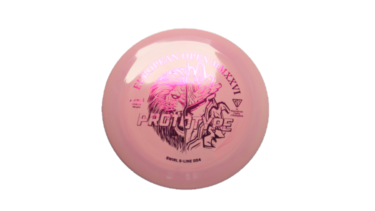 Discmania 2026 European Open Prototype Swirl S-Line DD4 Distance Driver Front View