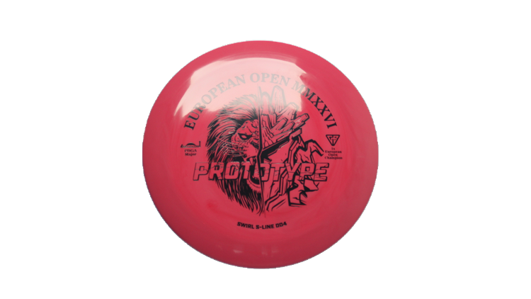 Discmania 2026 European Open Prototype Swirl S-Line DD4 Distance Driver Front View