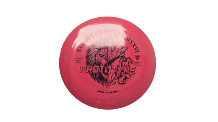 Discmania 2026 European Open Prototype Swirl S-Line DD4 Distance Driver Front View