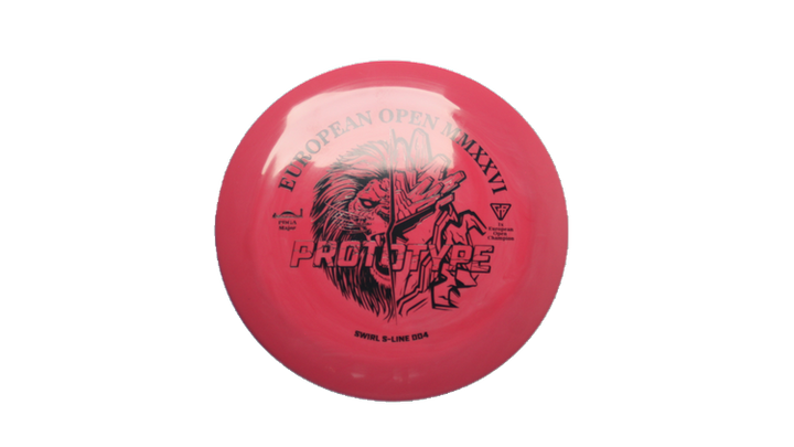 Discmania 2026 European Open Prototype Swirl S-Line DD4 Distance Driver Front View