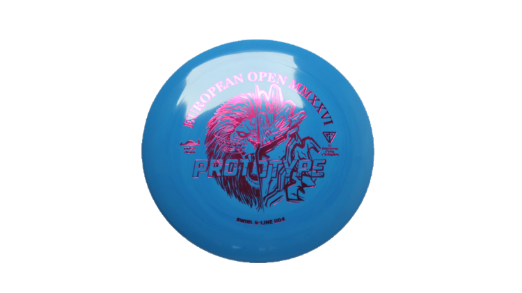 Discmania 2026 European Open Prototype Swirl S-Line DD4 Distance Driver Front View