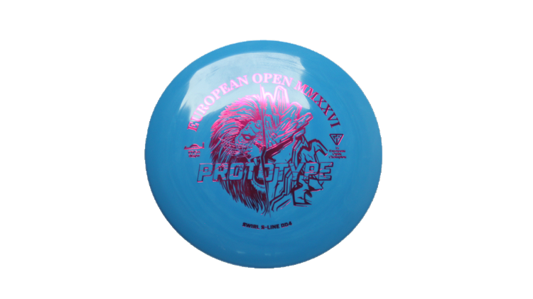 Discmania 2026 European Open Prototype Swirl S-Line DD4 Distance Driver Front View