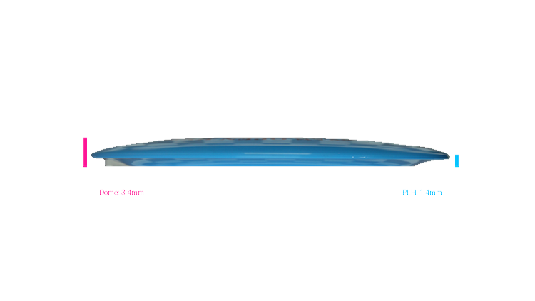 Discmania 2026 European Open Prototype Swirl S-Line DD4 Distance Driver Profile View