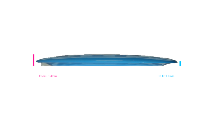 Discmania 2026 European Open Prototype Swirl S-Line DD4 Distance Driver Profile View