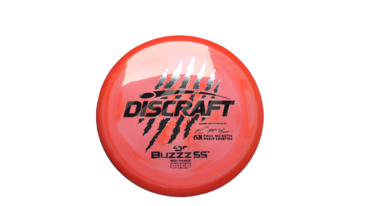 Discraft 2026 Paul McBeth Worlds ESP Buzzz SS Midrange Front View