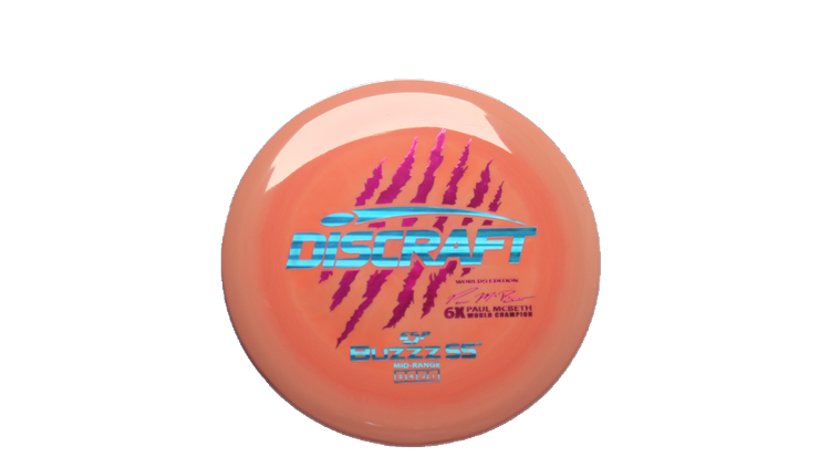 Discraft 2026 Paul McBeth Worlds ESP Buzzz SS Midrange Front View