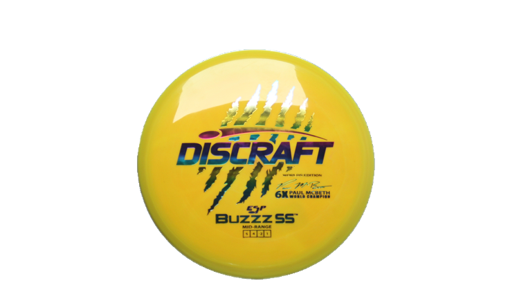 Discraft 2026 Paul McBeth Worlds ESP Buzzz SS Midrange Front View
