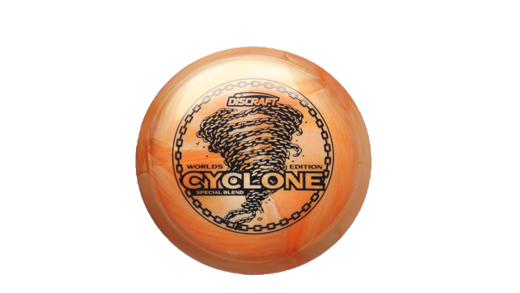 Discraft 2026 Worlds ESP Swirl Cyclone Fairway Driver Front View