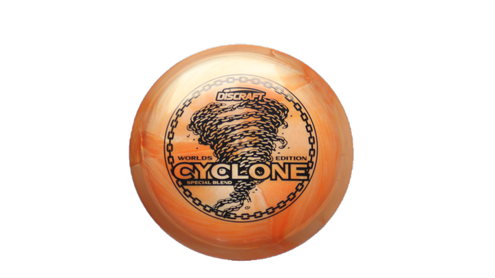 Discraft 2026 Worlds ESP Swirl Cyclone Fairway Driver Front View