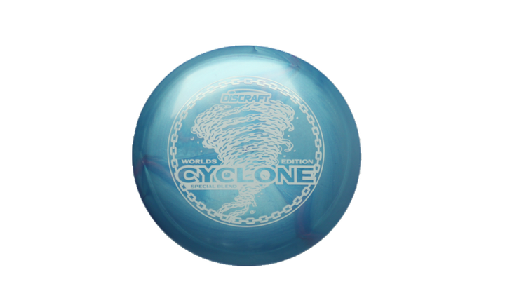 Discraft 2026 Worlds ESP Swirl Cyclone Fairway Driver Front View