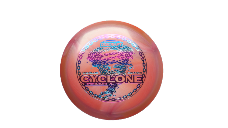 Discraft 2026 Worlds ESP Swirl Cyclone Fairway Driver Front View
