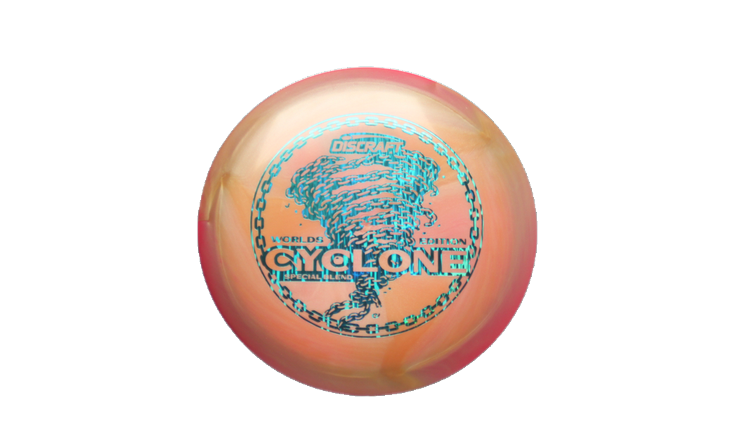 Discraft 2026 Worlds ESP Swirl Cyclone Fairway Driver Front View